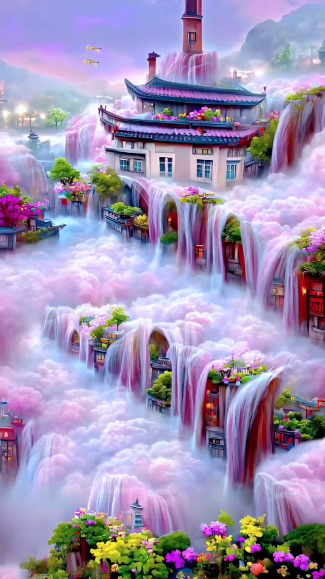 云雾天宫(风景手机动态壁纸) - 风景手机壁纸下载 - 元气壁纸