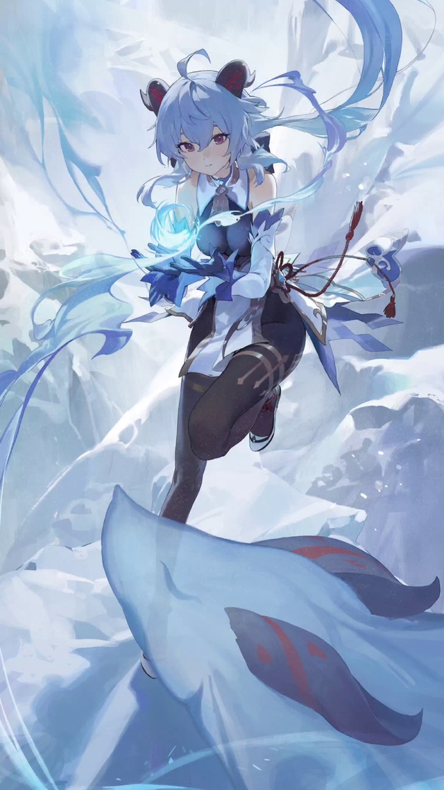 冰川雪地兽娘椰羊4k