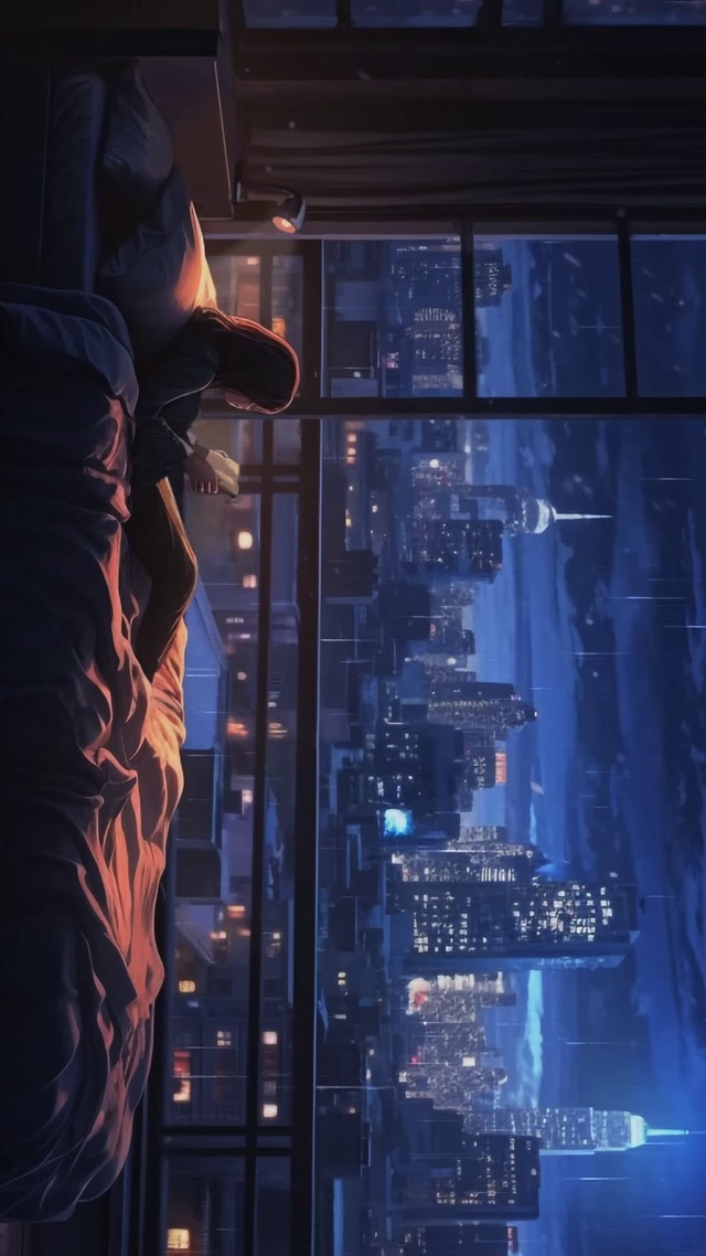 安静的城市雨夜