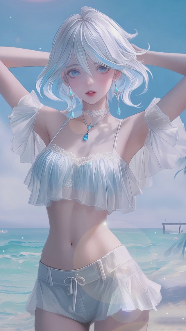 海边美少女