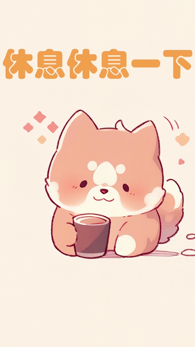 休息休息一下
