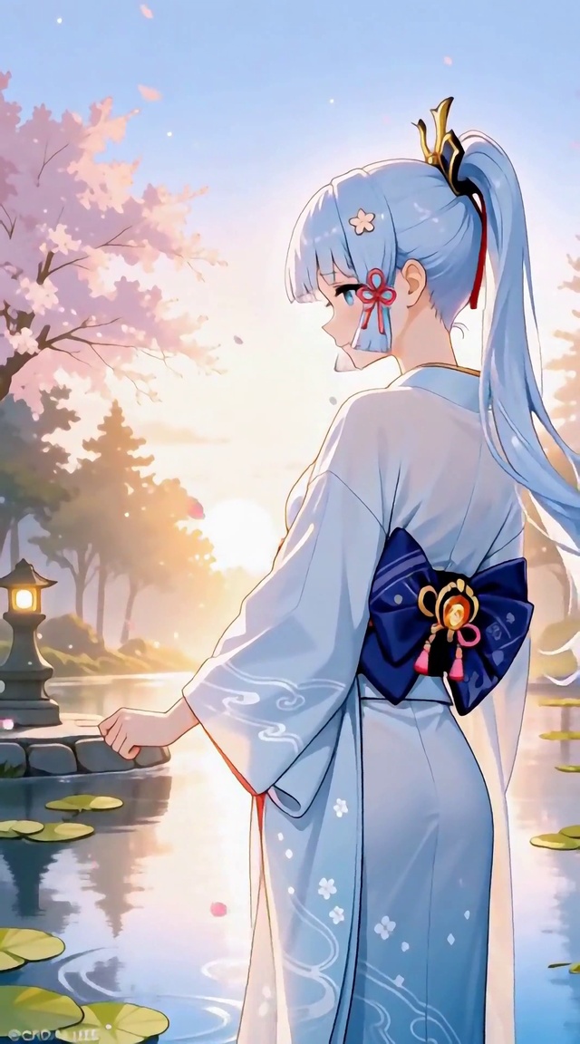 神里绫华的樱色黄昏