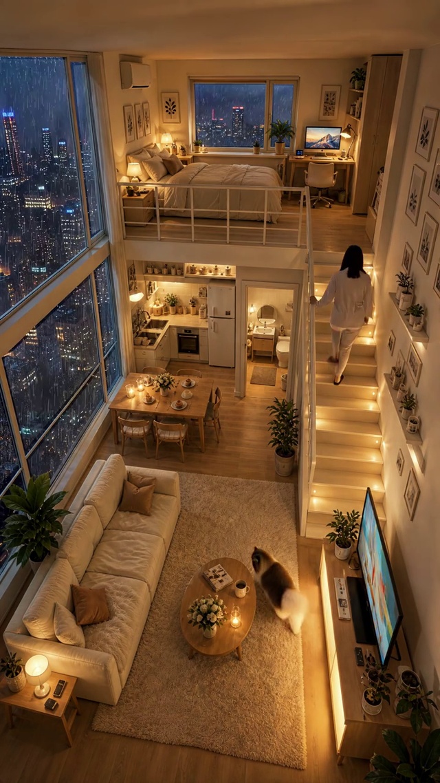 下雨天的温馨小屋