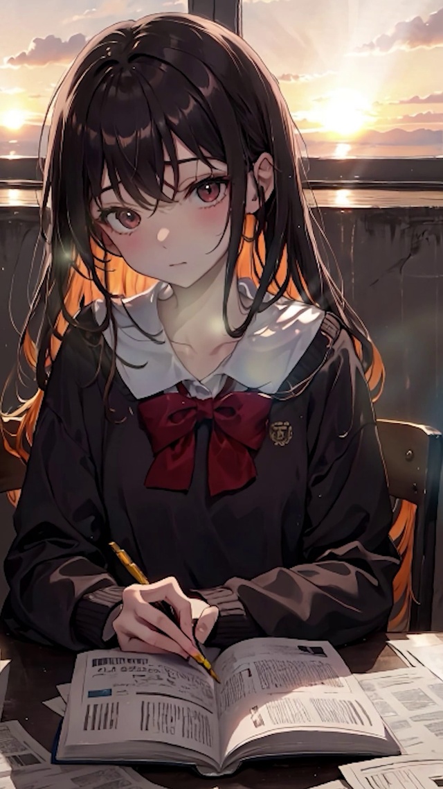 学习的女孩