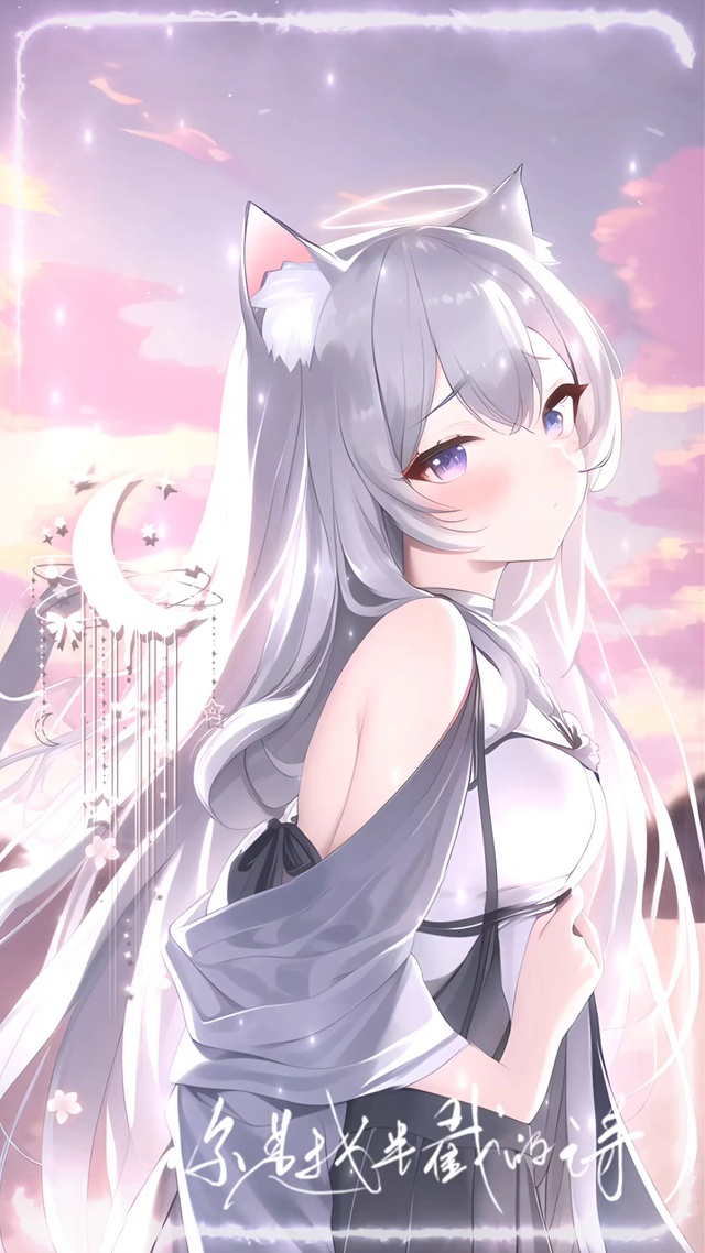 二次元可爱猫猫少女