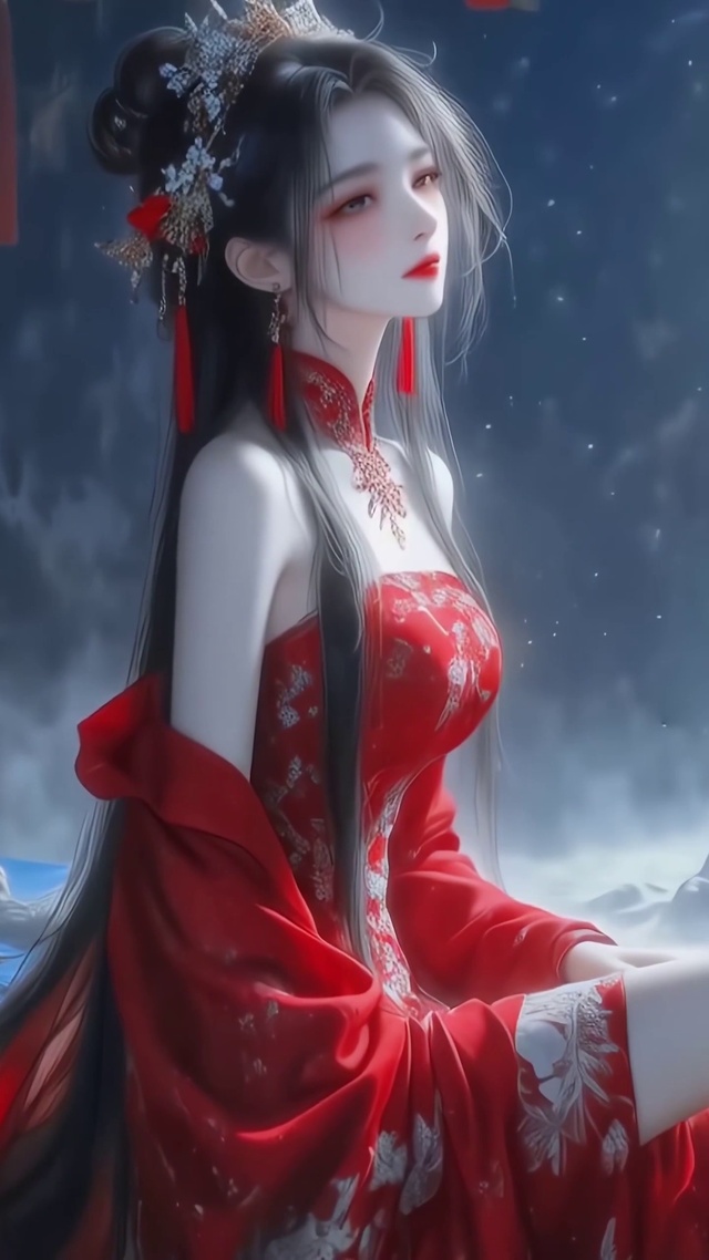 夜月古风女神侧颜杀