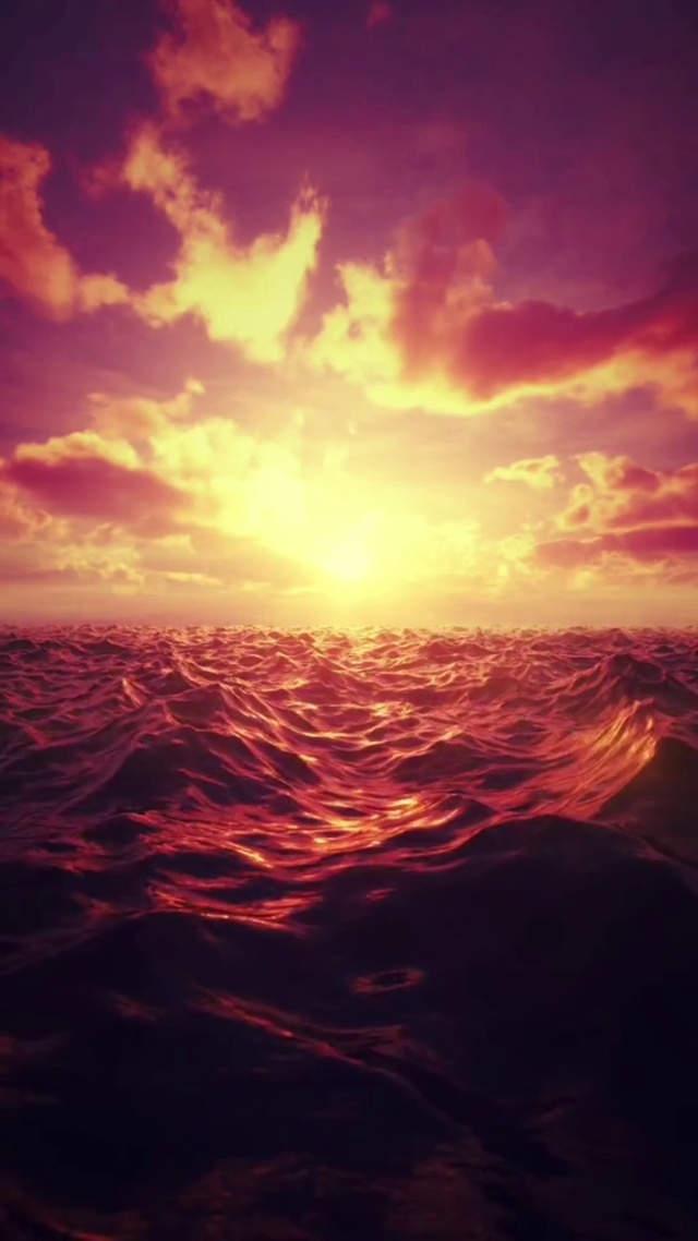 唯美的夕阳落日