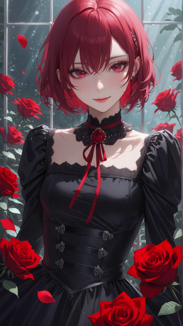 唯美花园的红发少女