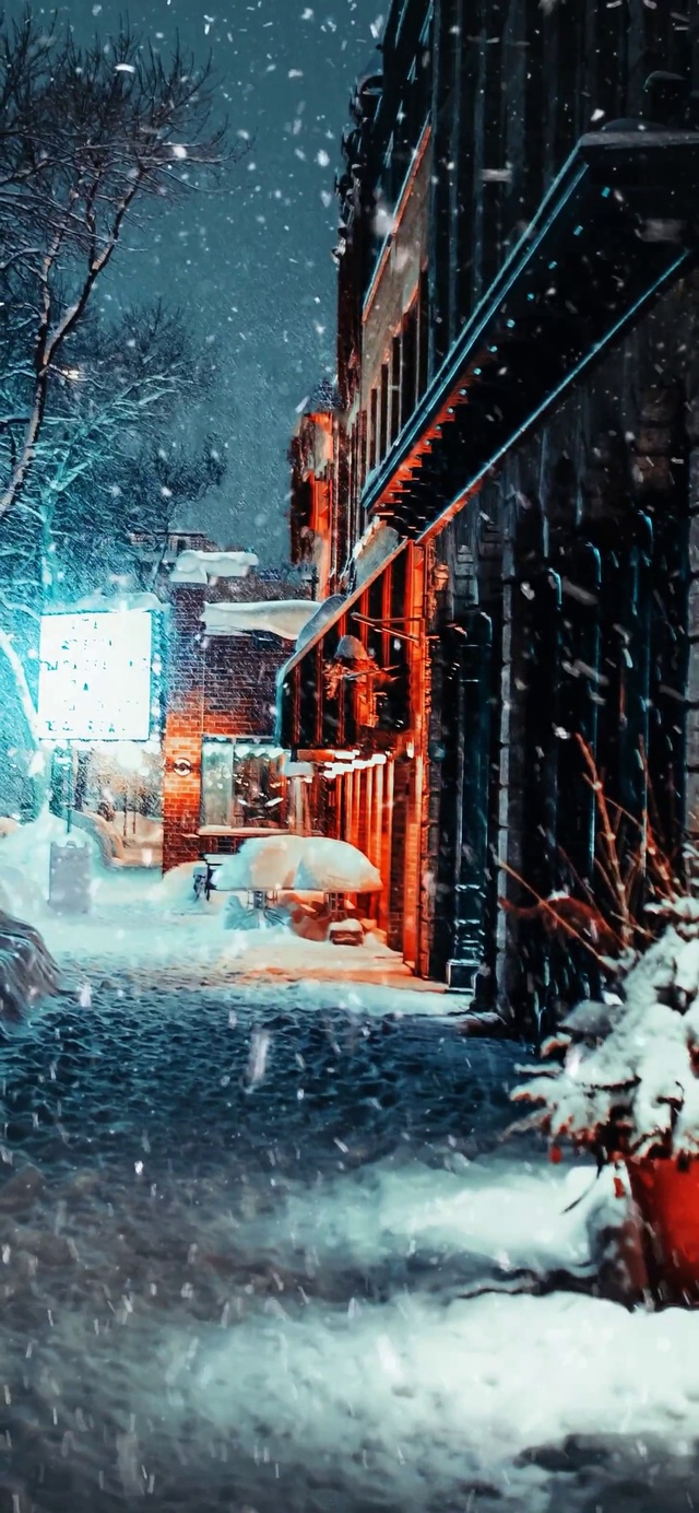 4K超清晰唯美下雪