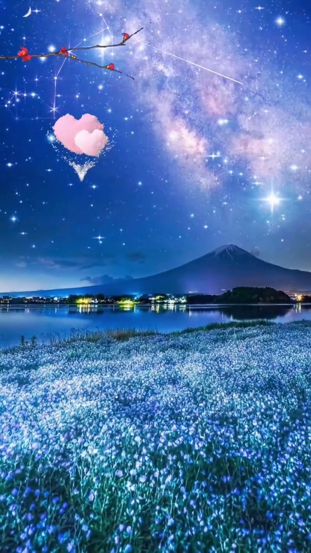 会发光的花草很美