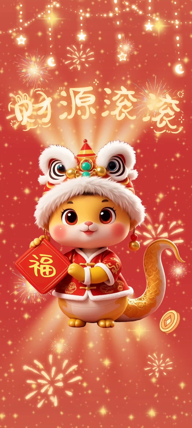 全屏蛇年财源滚滚