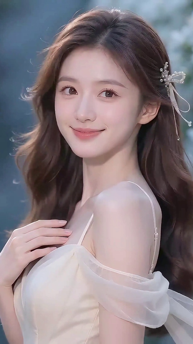 栀香花墙治愈微笑少女