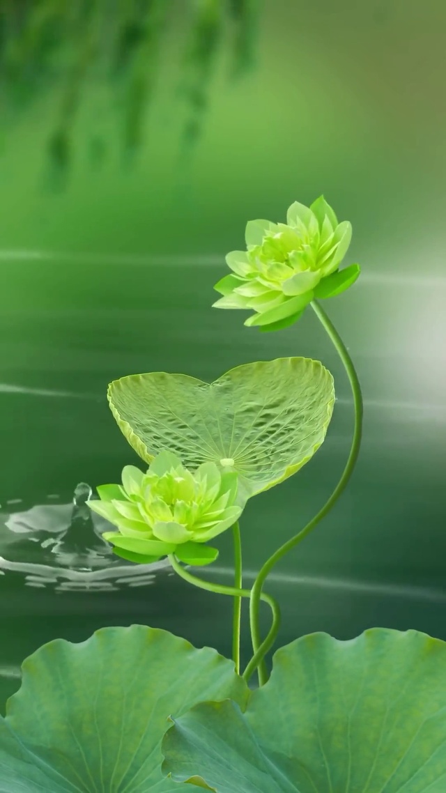 愿像莲花晨昏相依，四季欢喜