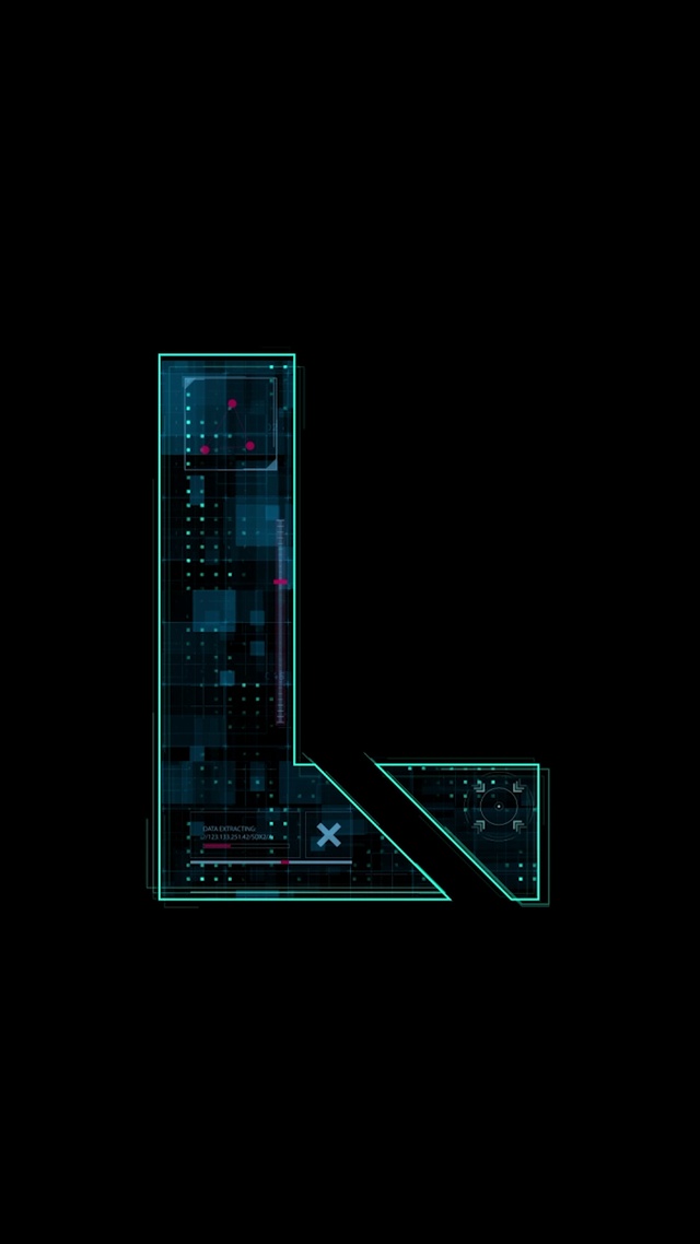 科技字母-L(免费双端)