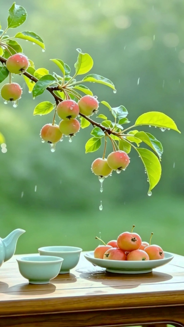 护眼苹果小雨4K