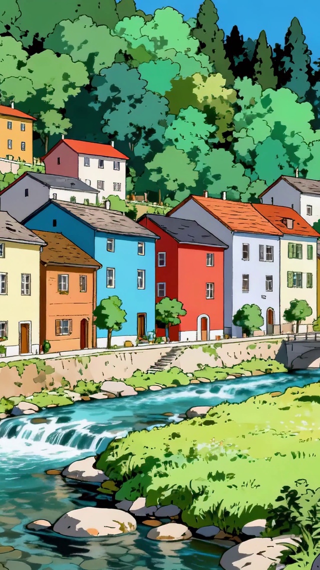 护眼五彩童话镇