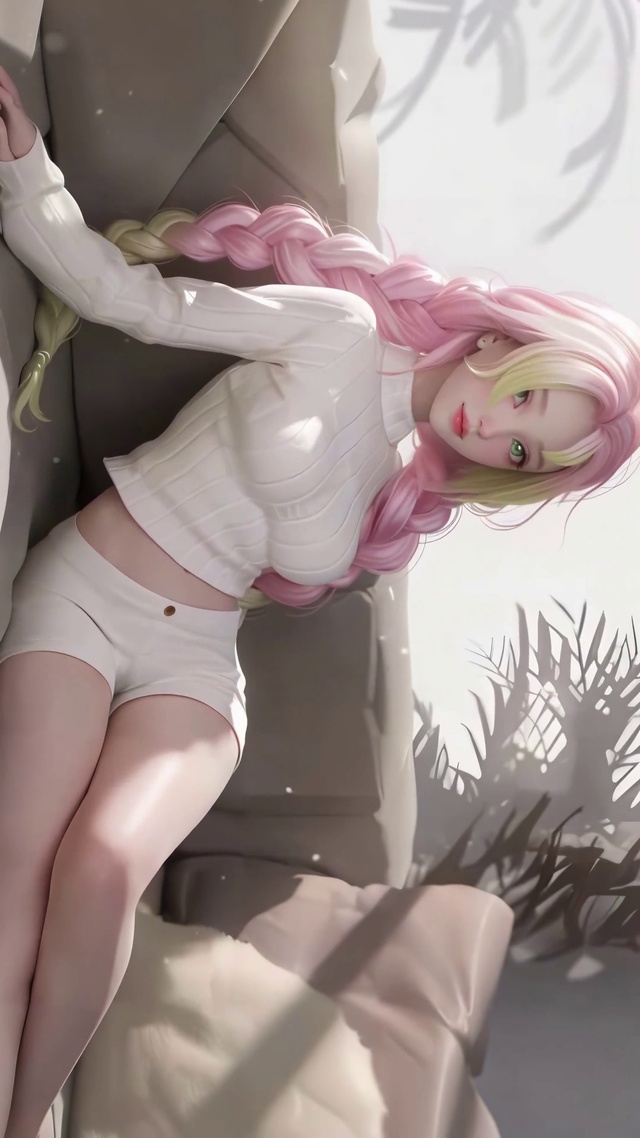 居家少女的惬意时光