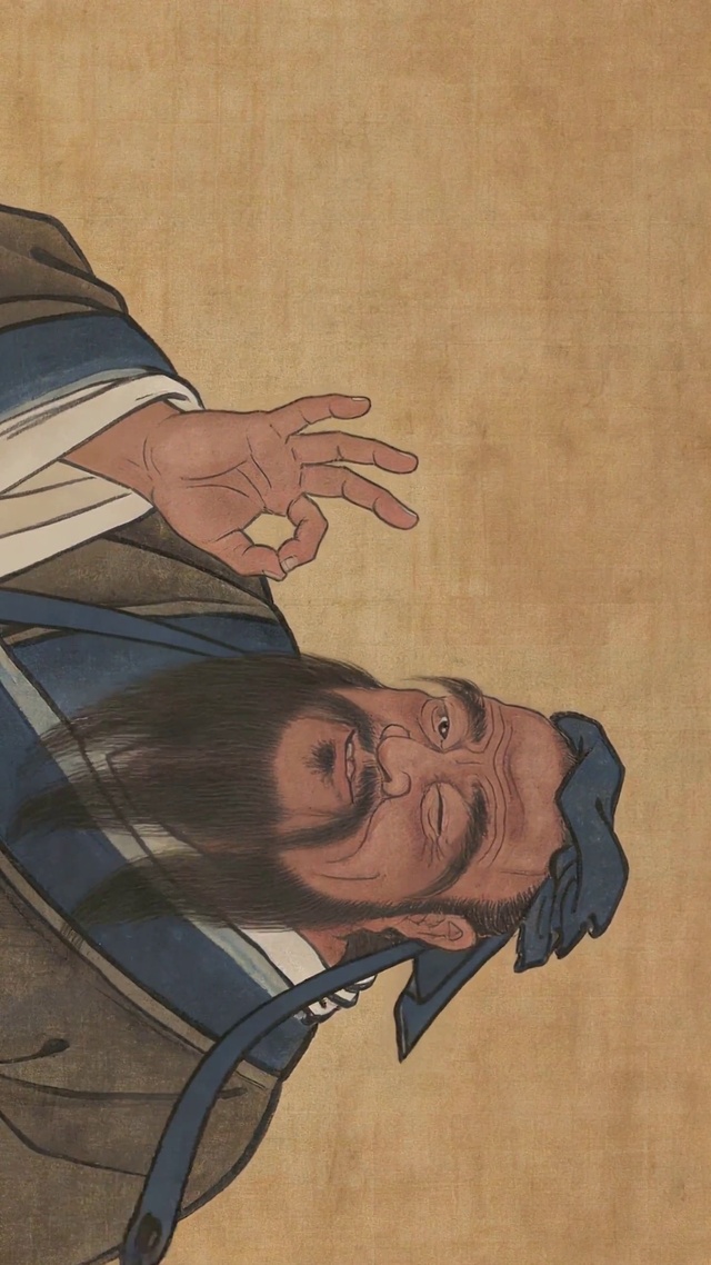趣味古风孔子OK手势