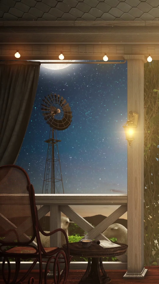 美丽乡村的夜晚