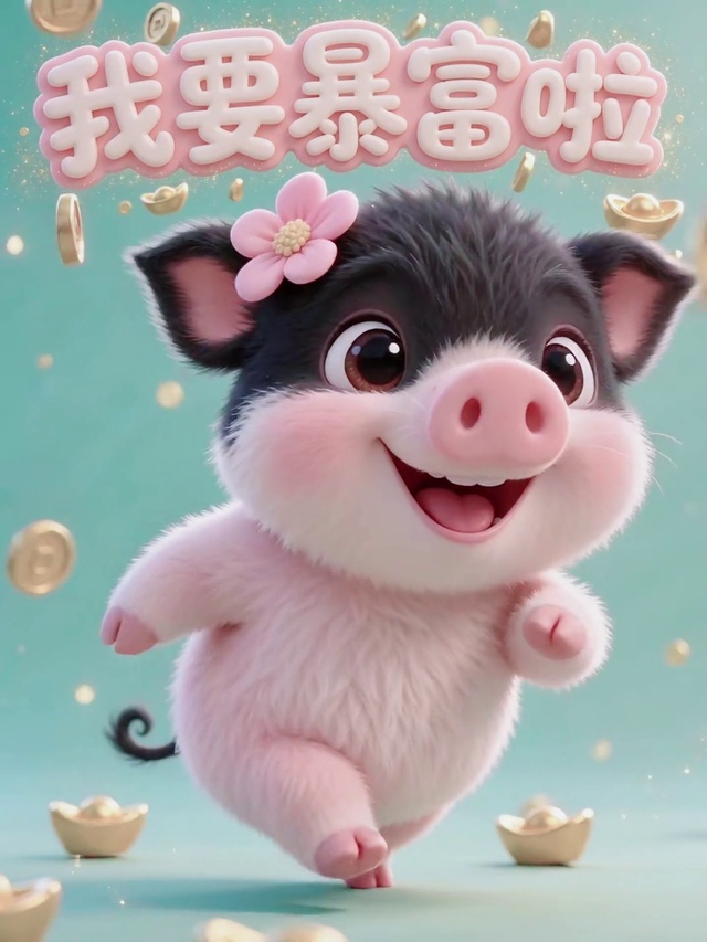 暴富小粉猪