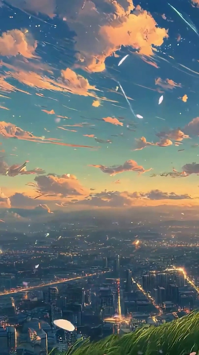 护眼夕阳树木