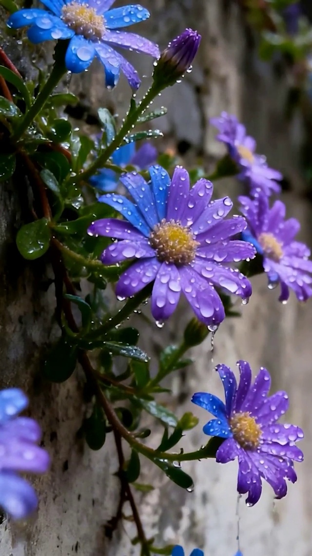 护眼雨天树木