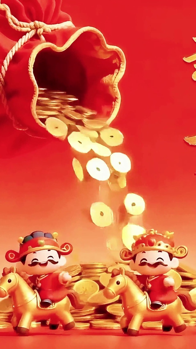 新年五福财神钱多多