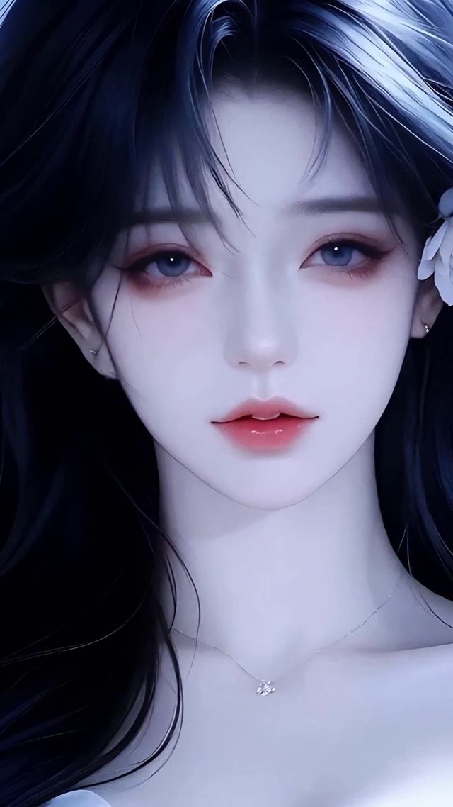 雾色白芍少女