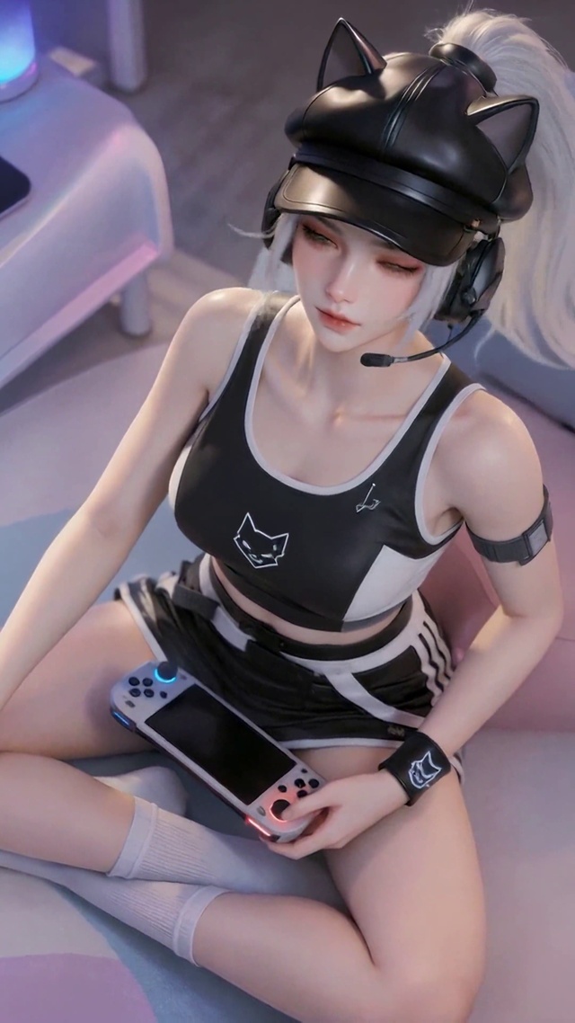 赛博猫耳电竞美少女露娜