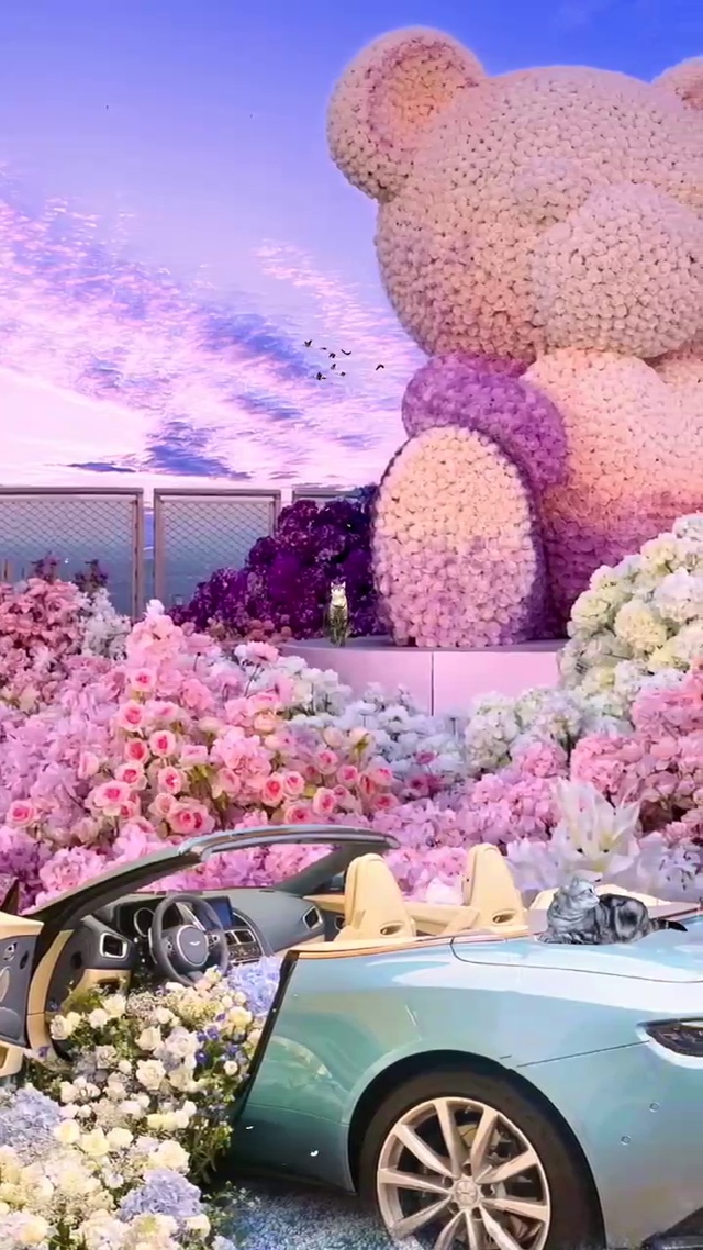 这么美的花海和晚霞，当然要艾特嘎嘎漂亮可爱的女孩一起看看啦