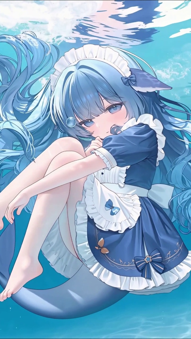 水中鲸鱼娘