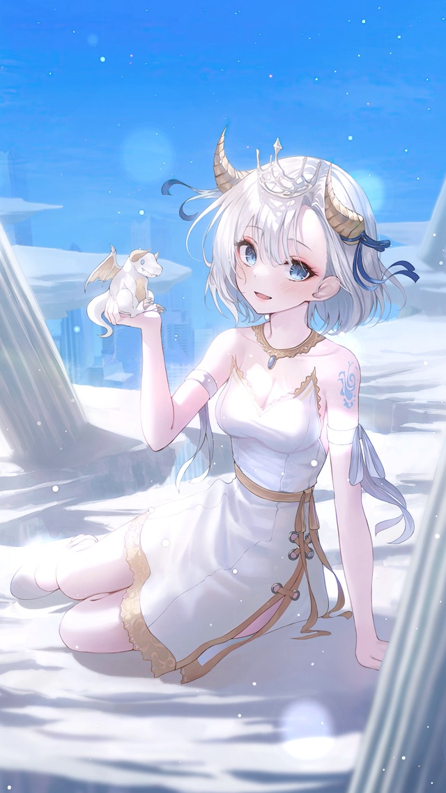 天空白龙少女