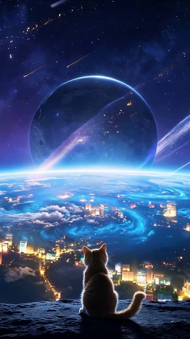 宇宙星球猫咪