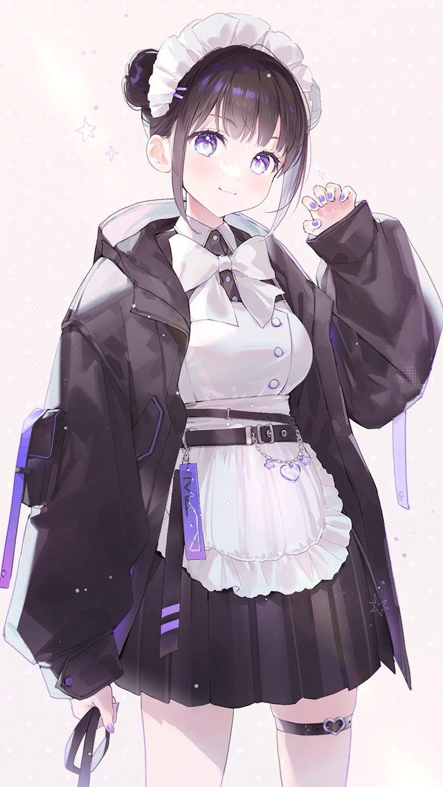 可爱女仆装少女