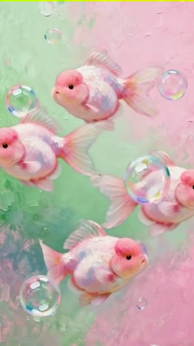 油画富贵鱼