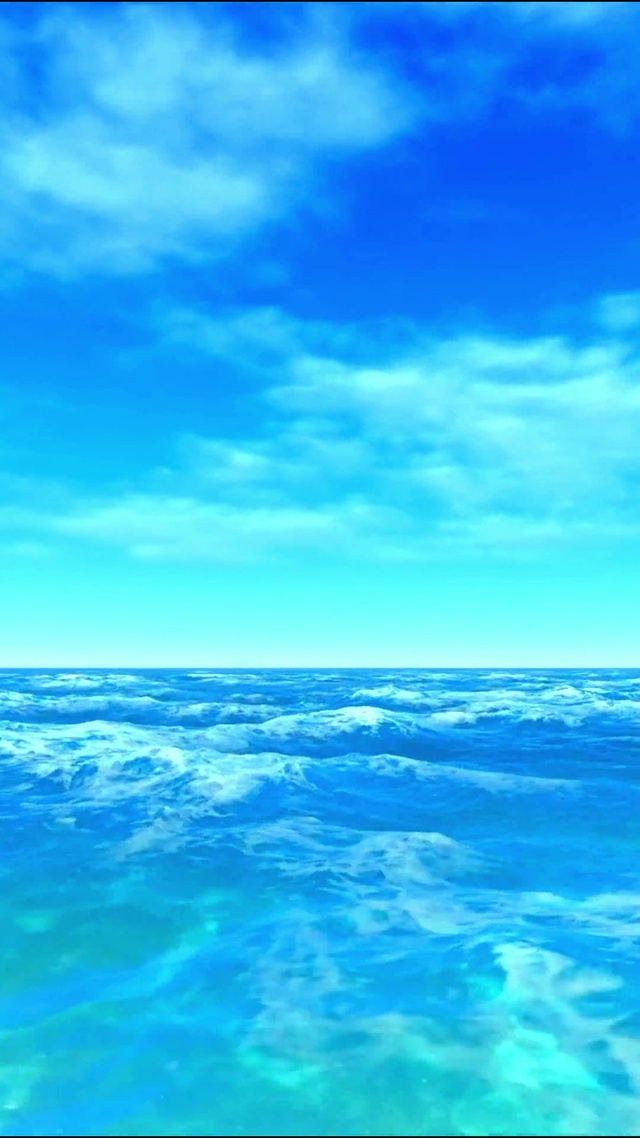 4K唯美大海蓝天