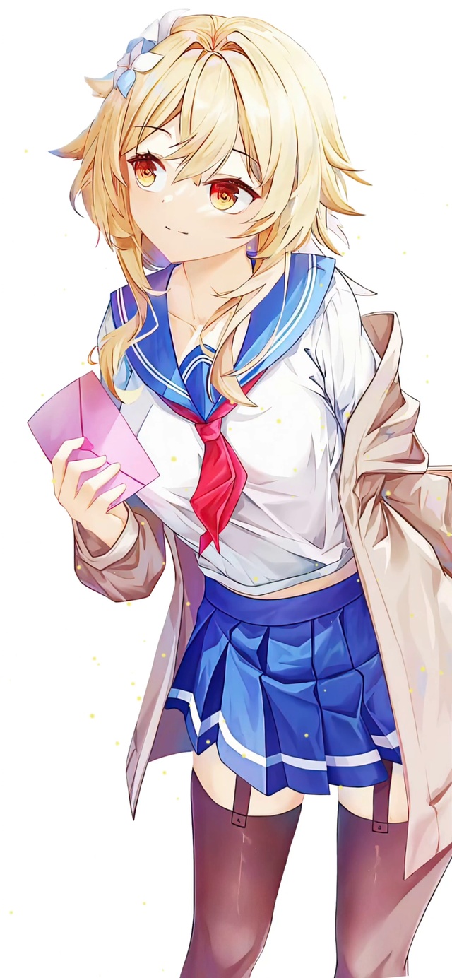 原神甘雨可爱清纯校园制服美女