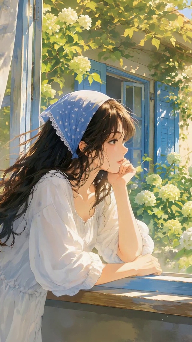 晴日窗边的治愈美少女