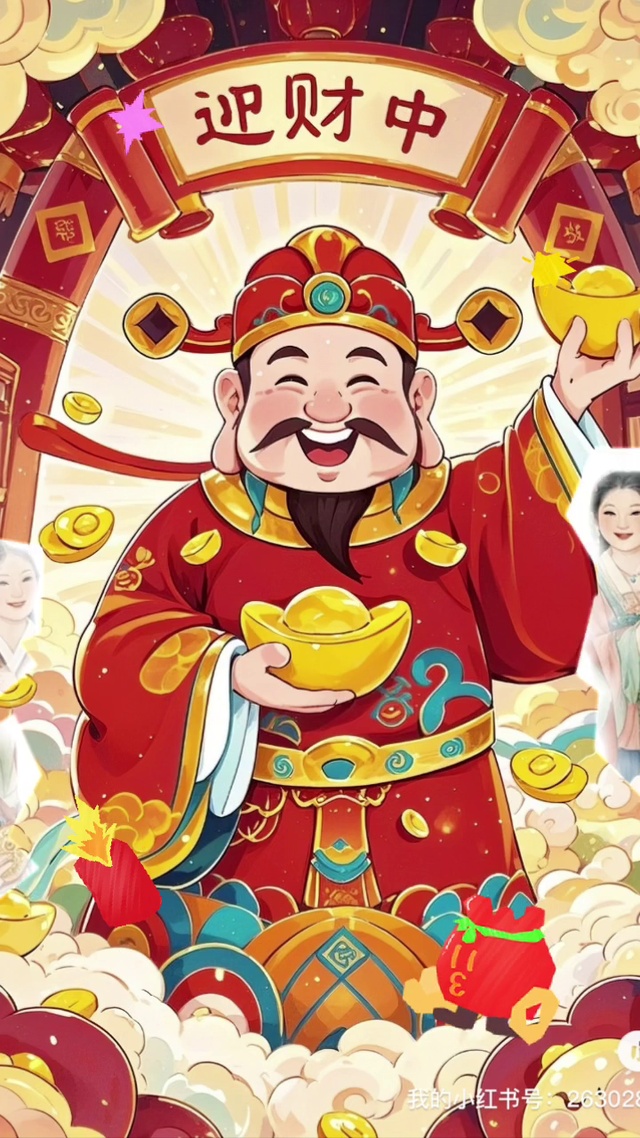 新的一年，财神保佑。