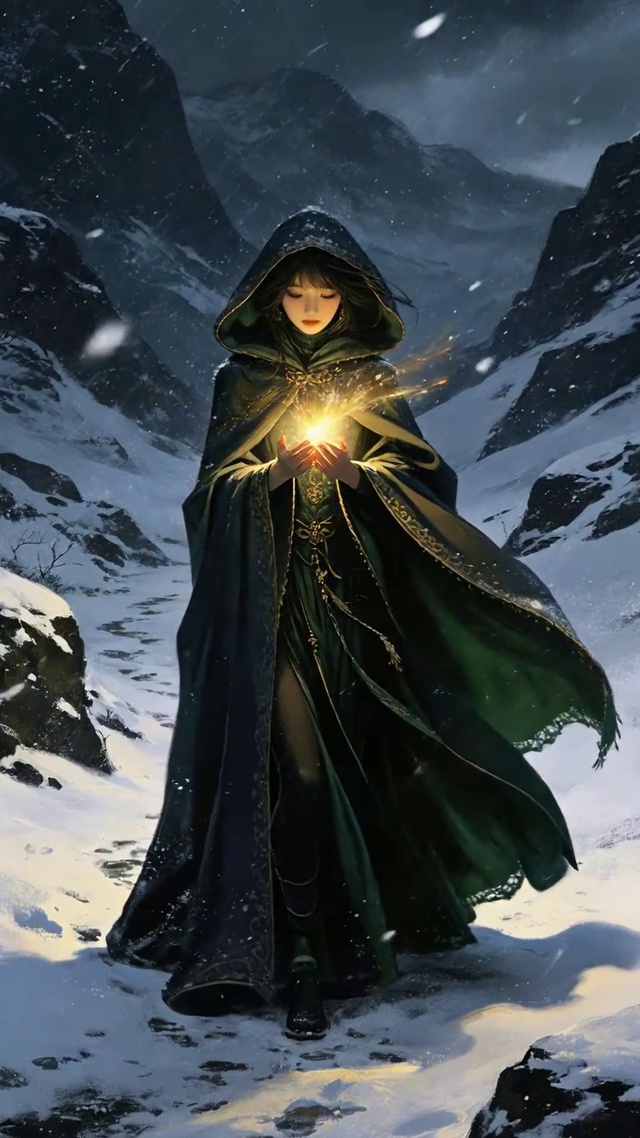 雪中女神