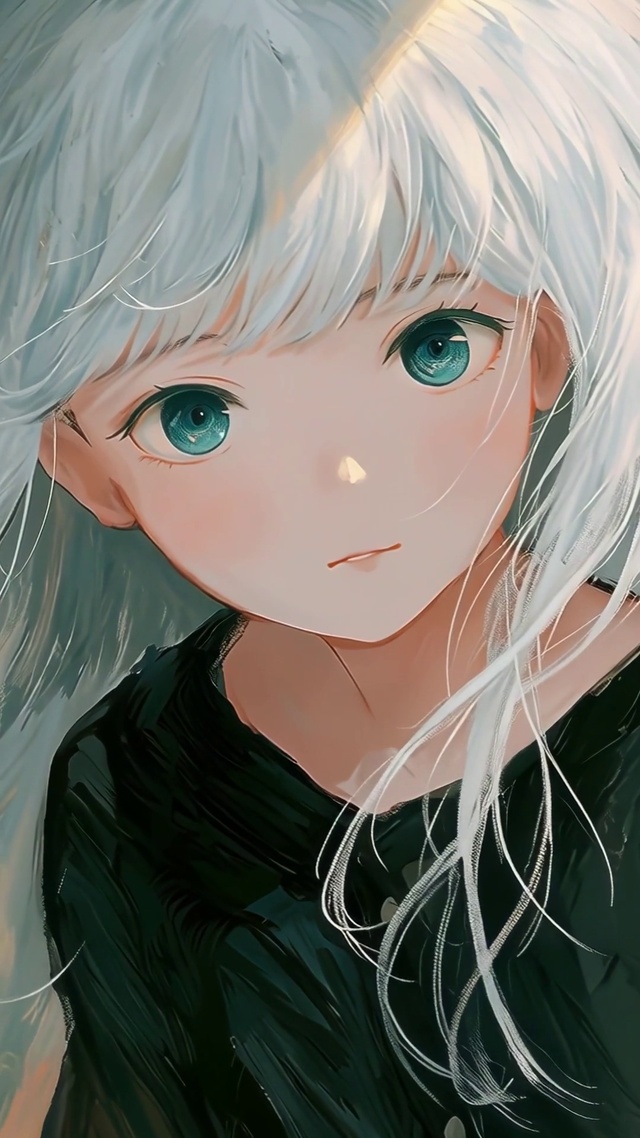 白发二次元女孩