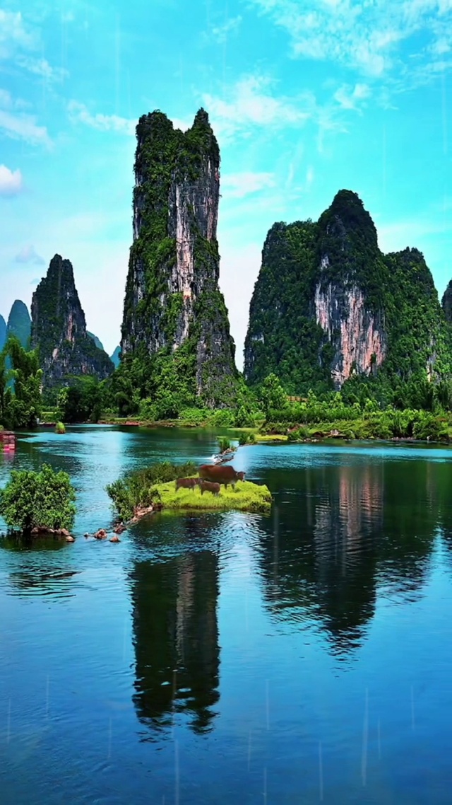 桂林山水护眼风景