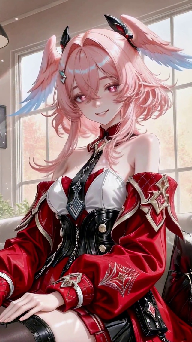温馨房间粉发美少女莉奈娅