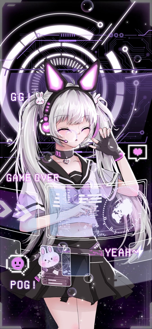 赛博朋克 电竞少女