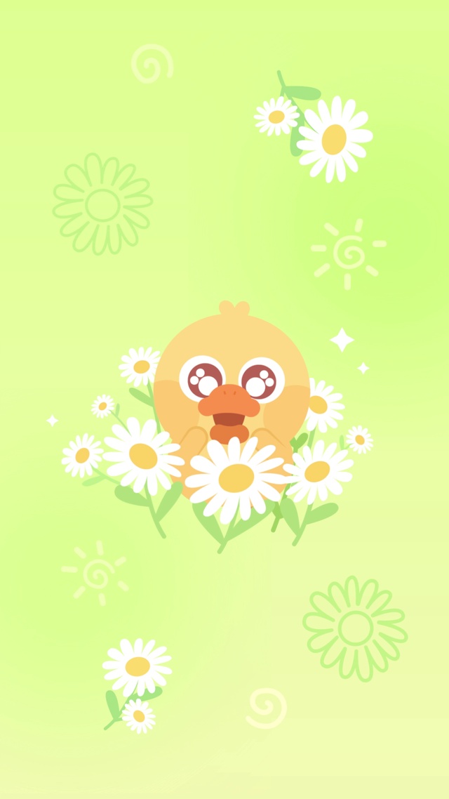 绿色清新小雏菊