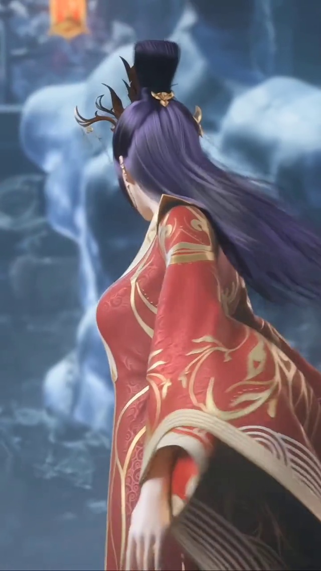 云韵无奈穿红妆