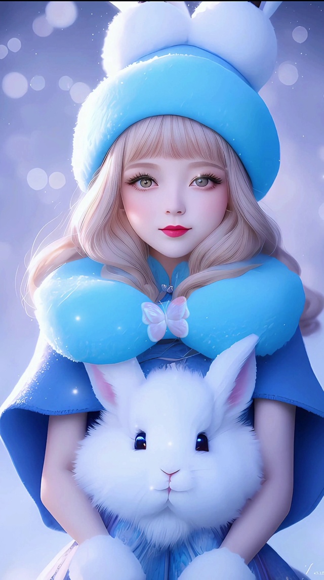 蓝色淑女兔