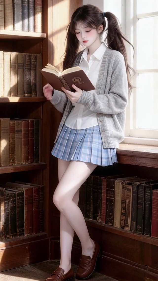 图书馆女孩