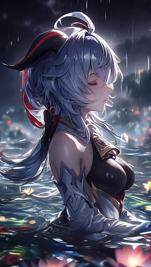 甘雨丨澜夜凝思丨