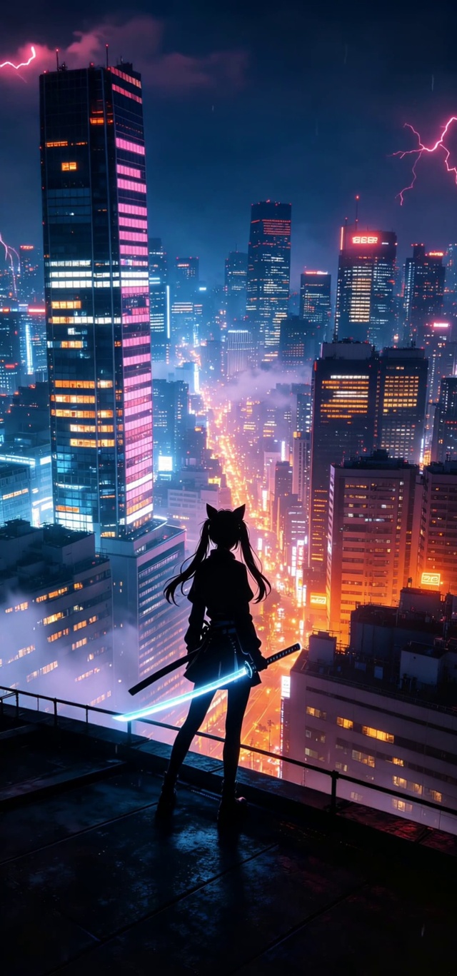 赛博猫耳少女